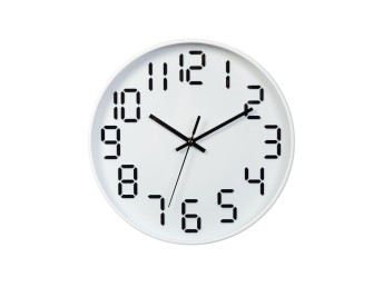 Techancy ME2621 Horloge murale 25CM, Design moderne, Chiffres en trois dimensions, Technologie de ha