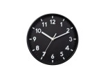 Techancy ME2620 Wall Clock 20CM Black, Modern Design, Three-Dimensional Lettering, High-Precision Te