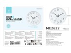 Techancy ME2622 Wall Clock 30CM, Three-Dimensional Lettering, Modern Design, High-Precision Technolo