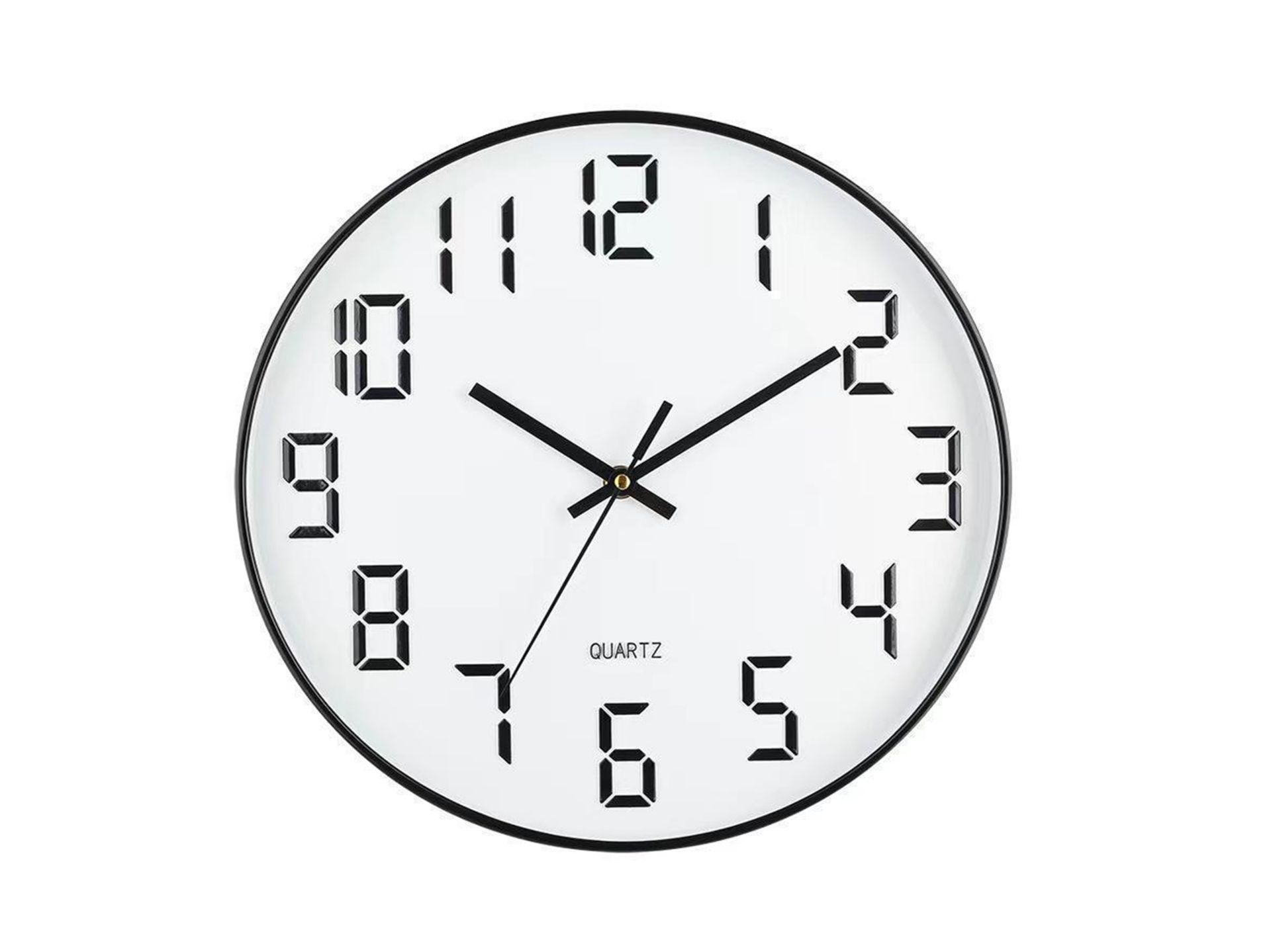 Techancy ME2621 Relógio de Parede 25CM, Dígitos Tridimensionais, Design Moderno, Tecnologia de Alta Techancy ME2621 Relógio de Parede 25CM, Dígitos Tridimensionais, Design Moderno, Tecnologia de Alta