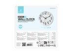 Techancy ME2621 Horloge murale 25CM, Design moderne, Chiffres en trois dimensions, Technologie de ha