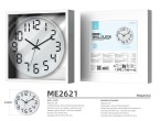 Techancy ME2621 Horloge murale 25CM, Design moderne, Chiffres en trois dimensions, Technologie de ha