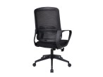 Sige de bureau Techancy MD4900. Dossier en maille haute lasticit, assise en tissu. Coussin en po