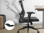 Silla de oficina Techancy MD4901. Respaldo de malla elstica alta, asiento de tela. Cojn de espuma 