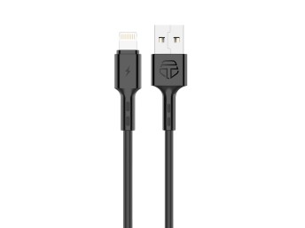 Techancy TB1738 Cavo dati nero 1M 2.4A Carica rapida da USB a Lightning compatibile con iPhone Mater