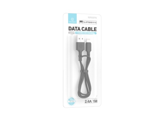Techancy TB1738 Cable de Datos Negro 1M 2.4A Carga Rápida USB a Lightning Compatible con iPhone Mate Techancy TB1738 Cable de Datos Negro 1M 2.4A Carga Rápida USB a Lightning Compatible con iPhone Mate