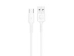 Techancy TB1738 Cavo dati USB-C Bianco 1M/2.4A, Ricarica rapida, Materiale PVC