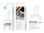 Techancy TB1628 Cavo dati bianco, cavo di ricarica rapida da USB a Lightning, 3m/2.4A, compatibile c