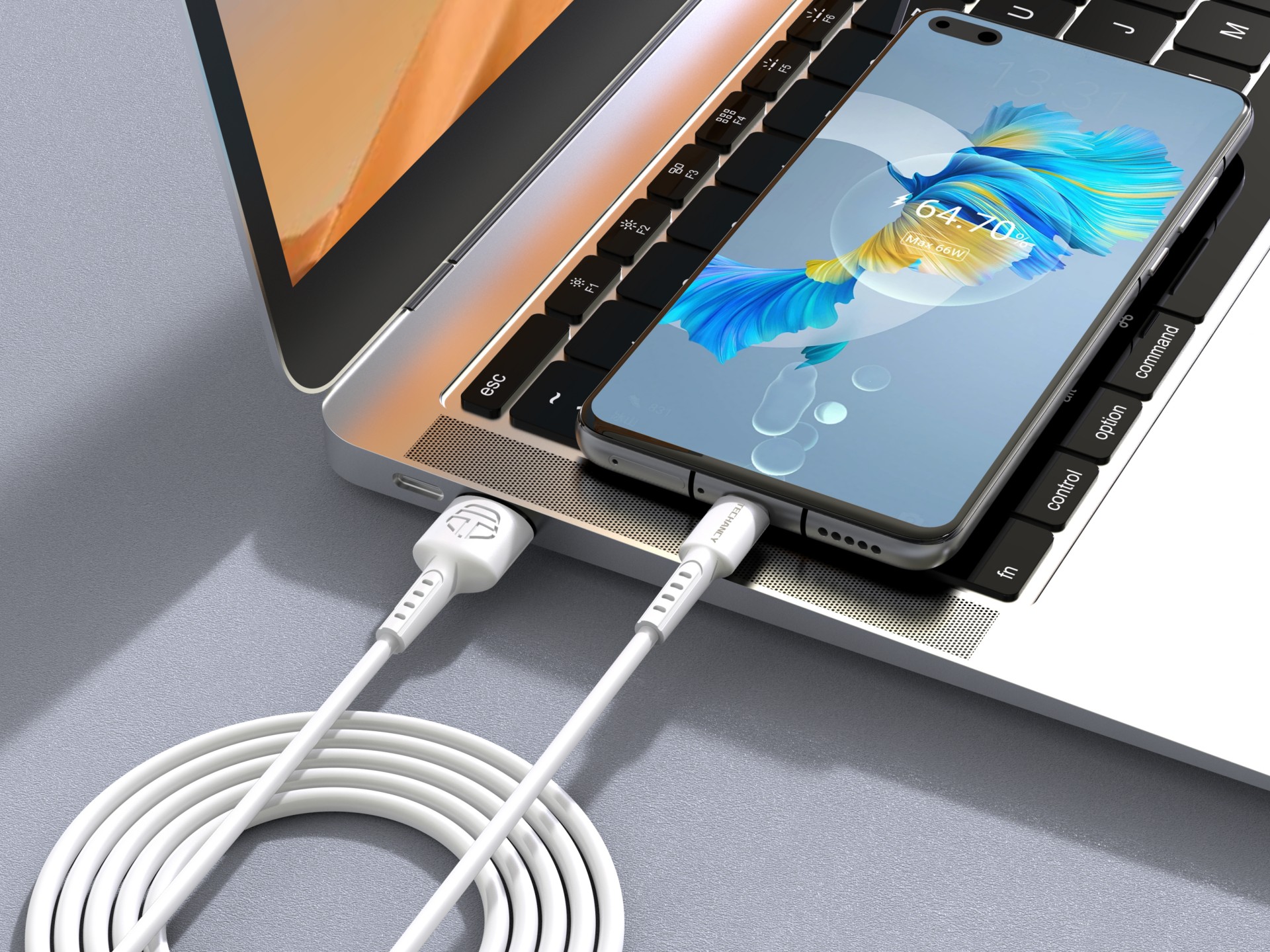 Techancy TB1629 Câble de données blanc, câble de charge rapide USB vers Micro, 3m/2.4A, compatible a Techancy TB1629 Câble de données blanc, câble de charge rapide USB vers Micro, 3m/2.4A, compatible a