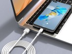 Techancy TB1629 Data Cable White, USB to Micro Fast Charging Cable, 3m/2.4A, Compatible with Android