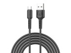 Techancy TB1630 Cabo de Dados Preto, Cabo USB para TIPO C de Carregamento Rapido, 3m/2.4A, Compatve