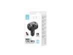 Techancy TE0864 Car FM Transmitter, Black, 3.1A, 2 USB Ports, Car MP3 Player, Compatible with 12V-24
