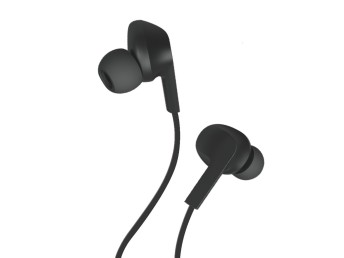 Techancy TD8022 couteurs noirs, couteurs intra-auriculaires filaires 3,5 mm, microphone intgr, r
