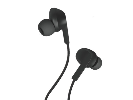 Techancy TD8022 Auricolare Nero, cuffie intrauricolari cablate da 3,5 mm, microfono integrato, riduz