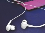 Techancy TD8022 Headset White, casque intra-auriculaire filaire 3,5 mm, microphone intgr, rductio