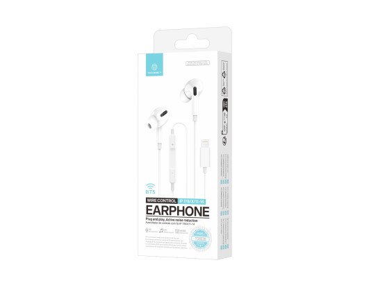 Techancy TD8038 Earphone White, Wired In-Ear Headphones with Lightning Connector, Integrated Microph Techancy TD8038 Earphone White, Wired In-Ear Headphones with Lightning Connector, Integrated Microph