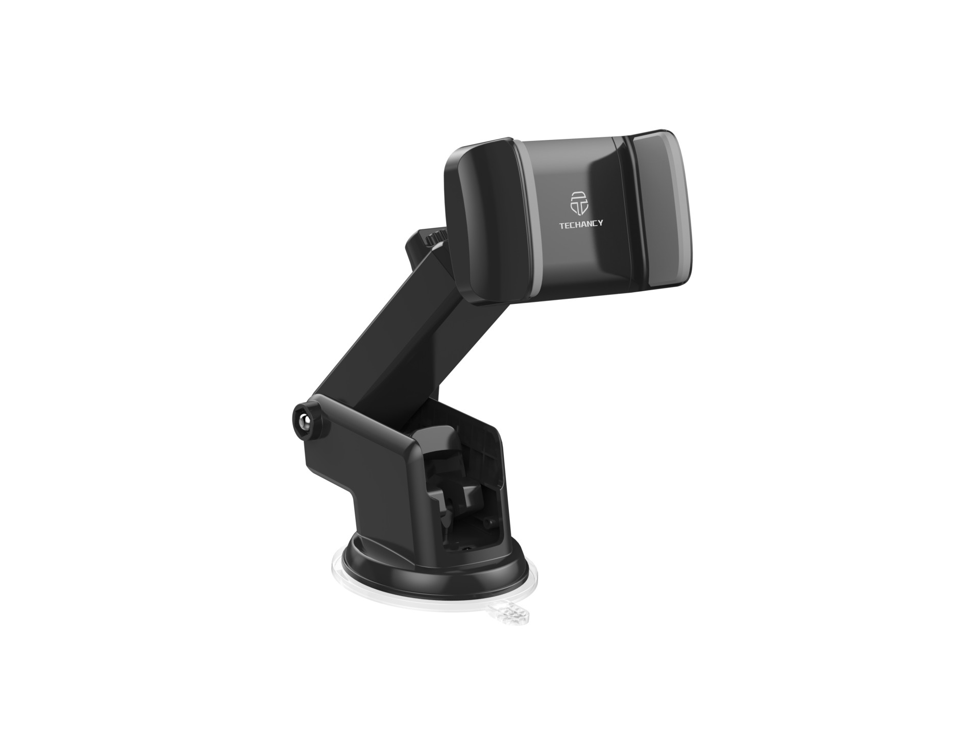 Techancy TI2230 Suporte de Telemovel para Carro, Rota��o 360�, BraCo Extens�vel, Ventosa Antidesliza