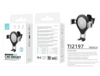 Techancy TI2197 Suporte para Telemovel Automovel Cinza, Fixao AutomAtica, Rotao de 360 Graus, Co