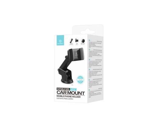 Techancy TI2230 Suporte de Telemovel para Carro, Rota��o 360�, BraCo Extens�vel, Ventosa Antidesliza