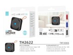 Techancy TH2622 Altoparlante Bluetooth Nero, portatile e compatto, batteria da 600 mAh, supporto per