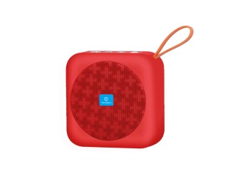 Techancy TH2622 Altoparlante Bluetooth Rosso, portatile e compatto, batteria da 600 mAh, supporto pe
