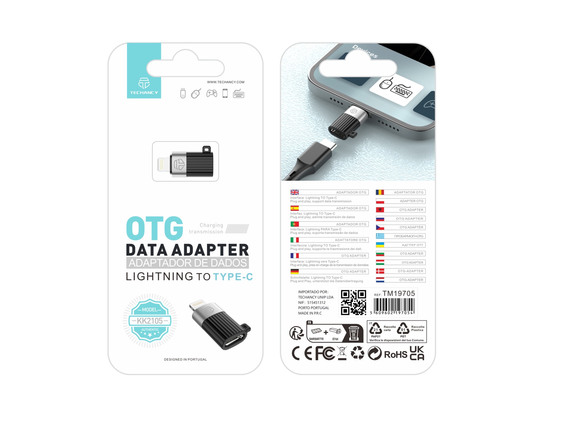 Apple Typ-C auf Lightning Otg Adapter Schwarz Apple Typ-C auf Lightning Otg Adapter Schwarz