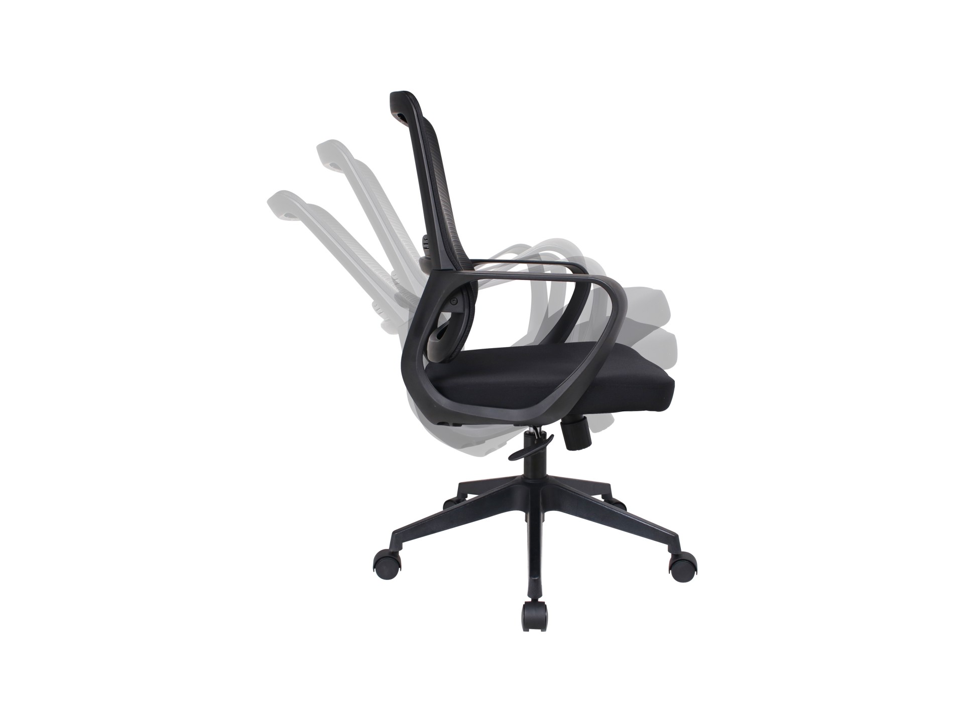 Techancy Cadeira de escritório MD4900. Encosto em malha de alta elasticidade, assento em tecido. Alm Techancy Cadeira de escritório MD4900. Encosto em malha de alta elasticidade, assento em tecido. Alm