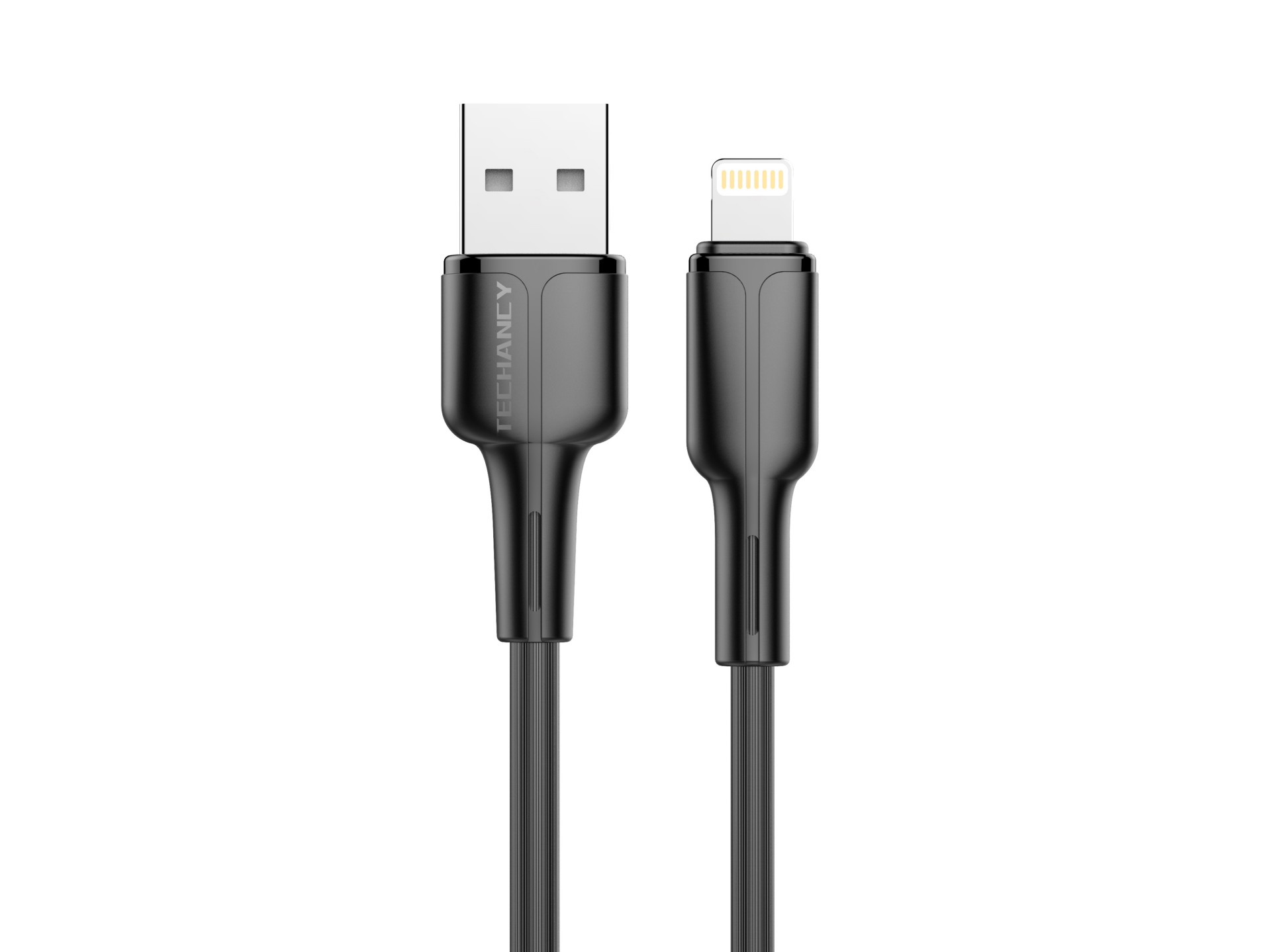 Techancy TB1659 USB-Datenkabel 2,4 A, Schwarz, kompatibel mit iPhone 7/8/X/XS/11/12, 1 m Kabel, Schn Techancy TB1659 USB-Datenkabel 2,4 A, Schwarz, kompatibel mit iPhone 7/8/X/XS/11/12, 1 m Kabel, Schn