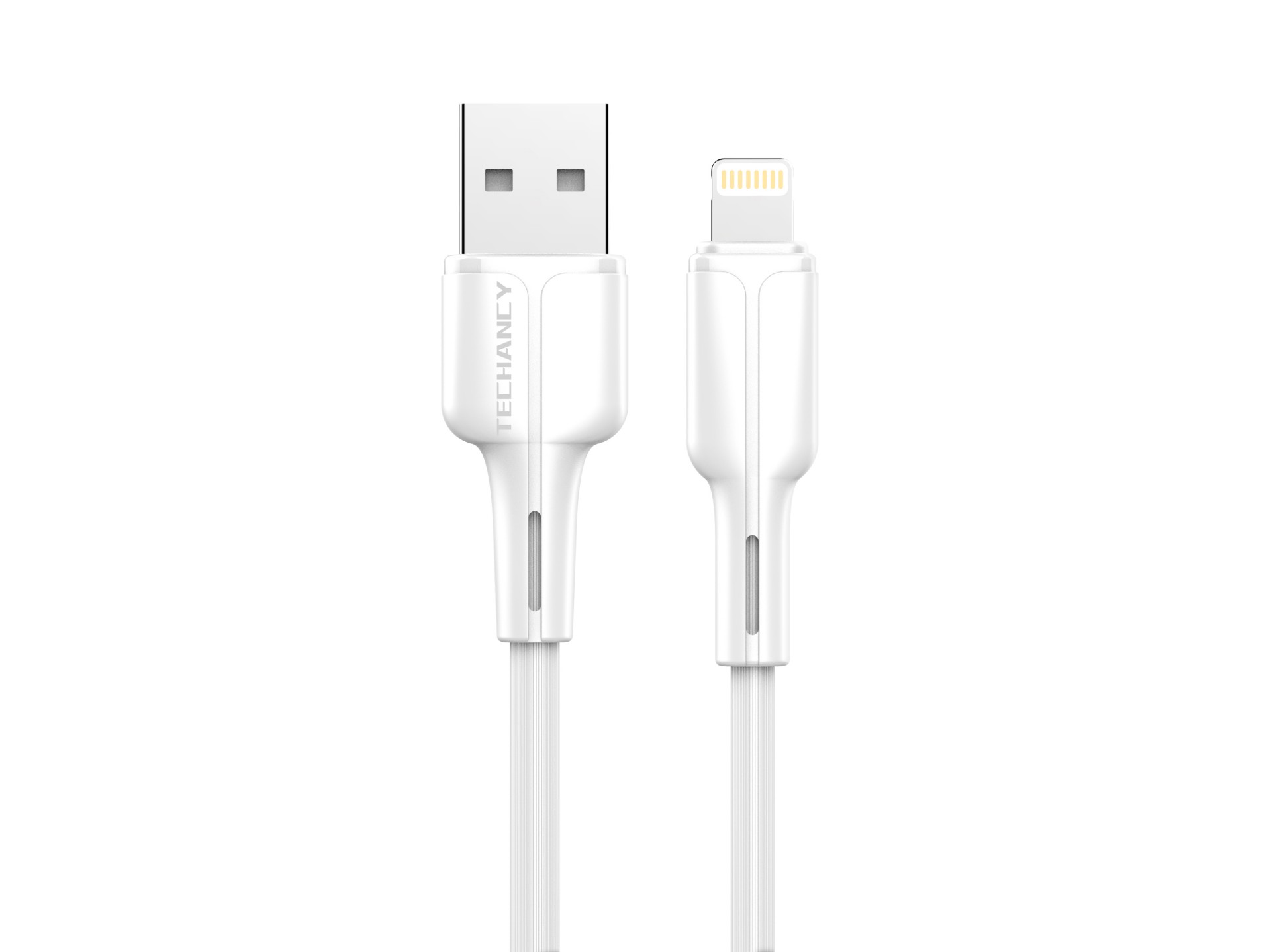 Techancy Pvc Datenkabel 1M Lightning 2.4A TB1659 Weiß Techancy Pvc Datenkabel 1M Lightning 2.4A TB1659 Weiß