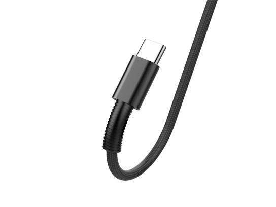 Techancy Usb C Data Cable 1.2M Black 2.4A Techancy Usb C Data Cable 1.2M Black 2.4A
