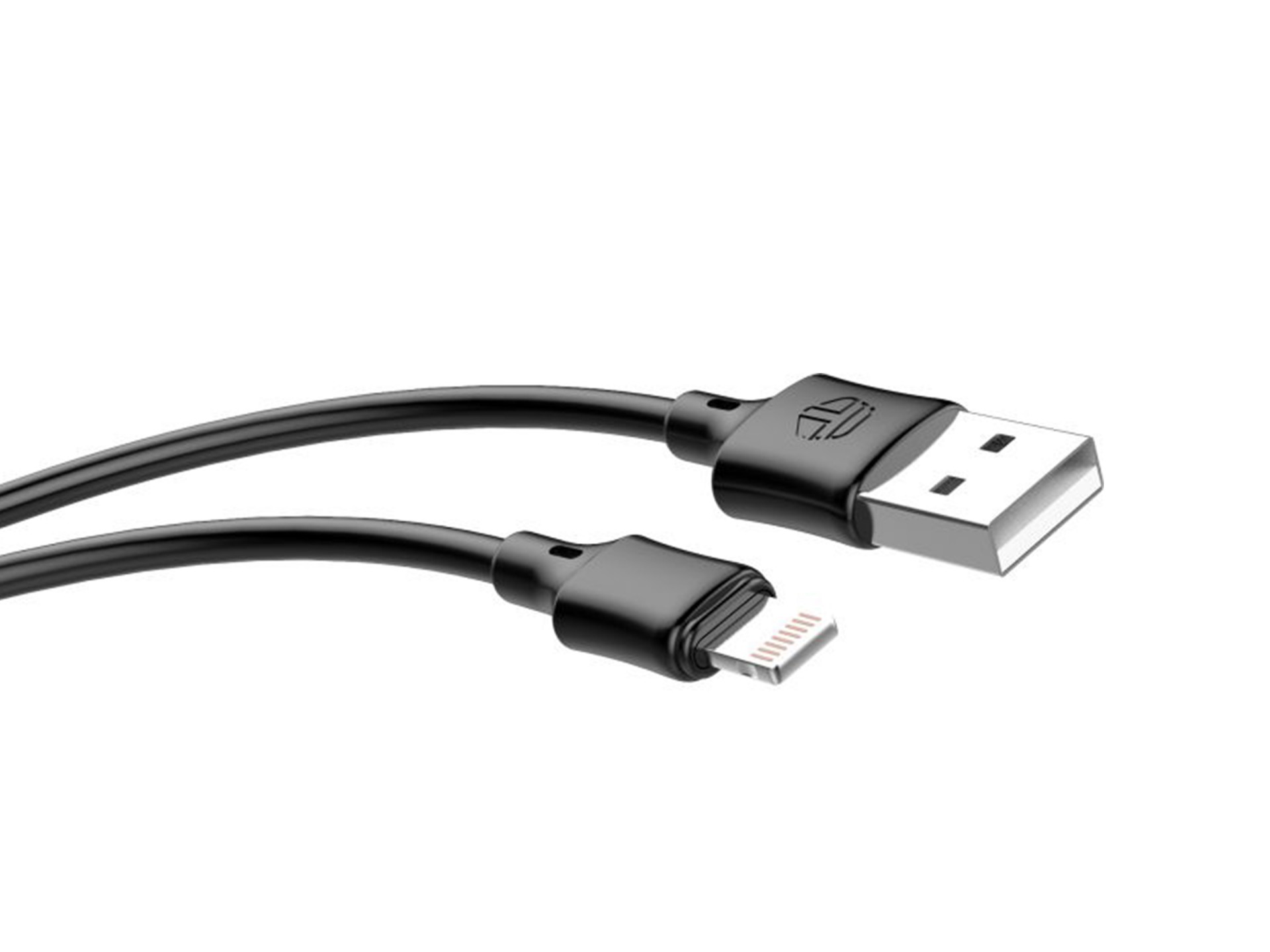 Cable de datos de PVC 2M Lightning Negro 2.4A Cable de datos de PVC 2M Lightning Negro 2.4A