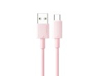 Techancy TB1768 Cabo de Dados TYPE-C, Rosa, Compatvel com Dispositivos USB-C, Cabo de 1M, Carregame
