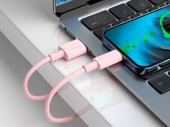 Techancy TB1768 TYPE-C Data Cable, Pink, Compatible with USB-C Devices, 1M Cable, 3A Fast Charging a Techancy TB1768 TYPE-C Data Cable, Pink, Compatible with USB-C Devices, 1M Cable, 3A Fast Charging a
