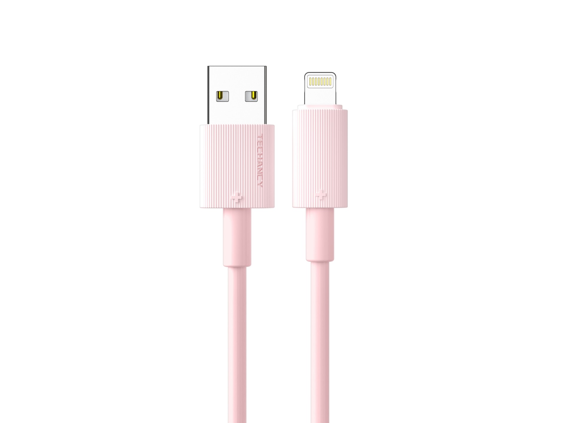 Techancy TB1768 Cable de datos TYPE-C, rosa, compatible con iPhone 7/8/X/XS/11/12/13/14, cable de 1M