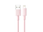 Techancy TB1768 Cable de datos TYPE-C, rosa, compatible con iPhone 7/8/X/XS/11/12/13/14, cable de 1M
