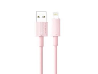 Techancy TB1768 TYPE-C Data Cable, Pink, Compatible with iPhone 7/8/X/XS/11/12/13/14, 1M Cable, 3A F
