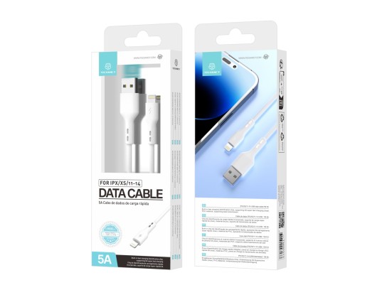Pvc Cable De Datos Para Ip 11/12/13/14 1M Blanco Pvc Cable De Datos Para Ip 11/12/13/14 1M Blanco