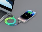 Techancy TB1781 2.4A Data Cable, 7 Colour RGB Light, 1M, IP8/X/11/12/13/14/15 Compatible, Fast Charg