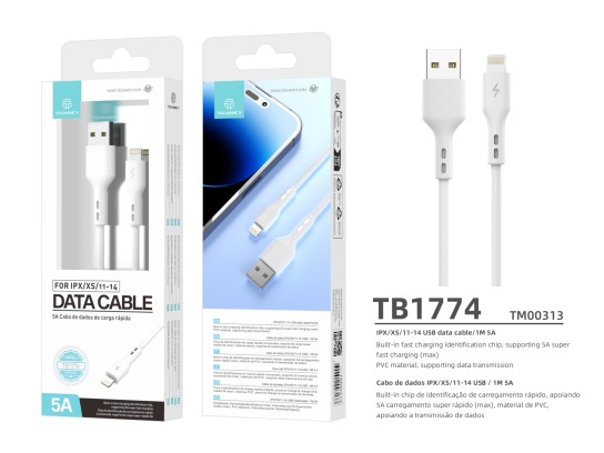 Pvc Cable De Datos Para Ip 11/12/13/14 1M Blanco Pvc Cable De Datos Para Ip 11/12/13/14 1M Blanco