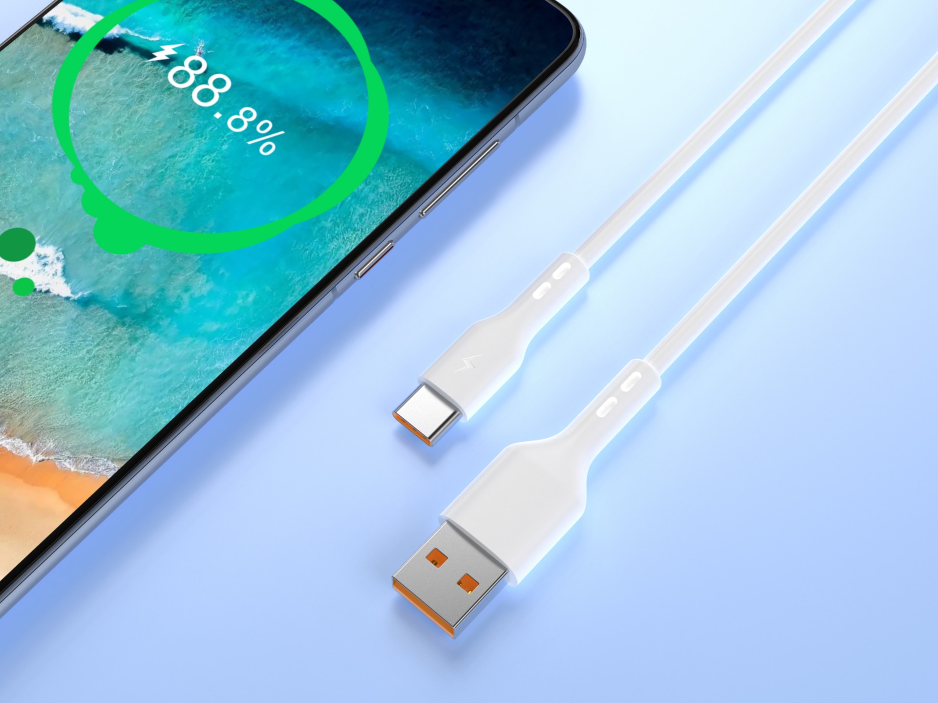 USB Kabel C Typ,Samsung Huawei Xiaomi Schnellladekabel 1M Weiß USB Kabel C Typ,Samsung Huawei Xiaomi Schnellladekabel 1M Weiß