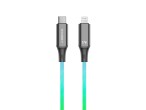Techancy TB1799 Cble de donnes, 1 mtre, 27W, USB-C pour iPhone8/X/11 - 14. Lumire RVB dgrade d