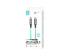 Techancy TB1799 USB-C to TYPE-C data cable, 1 metre, 60W, 7-colour gradient RGB light, 480Mbps data 