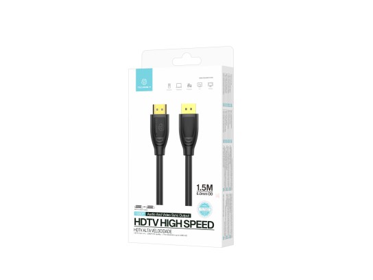 Techancy TL7265 Cavo HDMI ad alta velocità 1,5M 1080P per TV, computer, proiettore e console Techancy TL7265 Cavo HDMI ad alta velocità 1,5M 1080P per TV, computer, proiettore e console