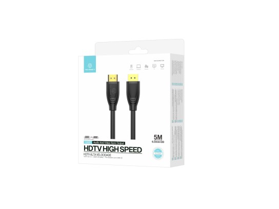 Techancy TL7265 Cabo HDMI Alta Velocidade 5M 1080P para TV, Computador, Projetor e Consolas Techancy TL7265 Cabo HDMI Alta Velocidade 5M 1080P para TV, Computador, Projetor e Consolas