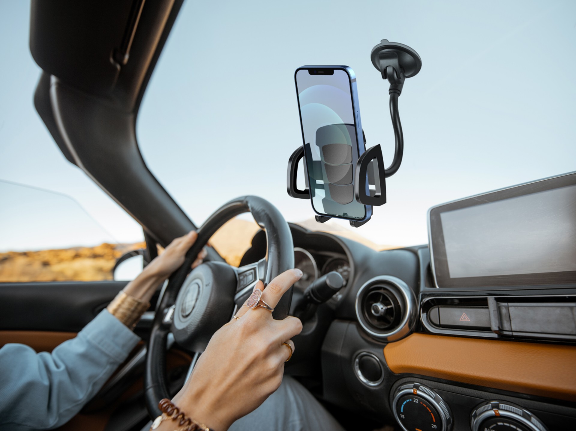 Universal-Autotelefonhalterung Schwarz Universal-Autotelefonhalterung Schwarz