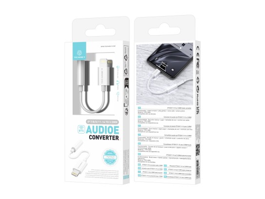 Adaptador De Auriculares Para Iphone ,Apple Lightning De 3,5 Mm Mini Jack Adaptador Dongle Aux Audio Adaptador De Auriculares Para Iphone ,Apple Lightning De 3,5 Mm Mini Jack Adaptador Dongle Aux Audio