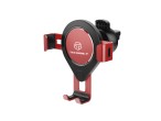 Techancy TI2197 Suporte para Telemovel Automovel Vermelho, Fixao AutomAtica, Rotao de 360 Graus,