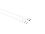 Techancy Cavo dati Usb C per Pd 20W 2M Tpe Bianco