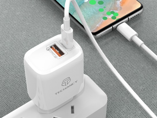 Caricabatterie da parete 20W Pd+Qc3.0 Typec-Typec Pd Cable Bianco Caricabatterie da parete 20W Pd+Qc3.0 Typec-Typec Pd Cable Bianco