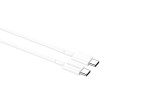 Techancy Cble de donnes Usb C vers Usb C Pd 60W 2M Tpe Blanc